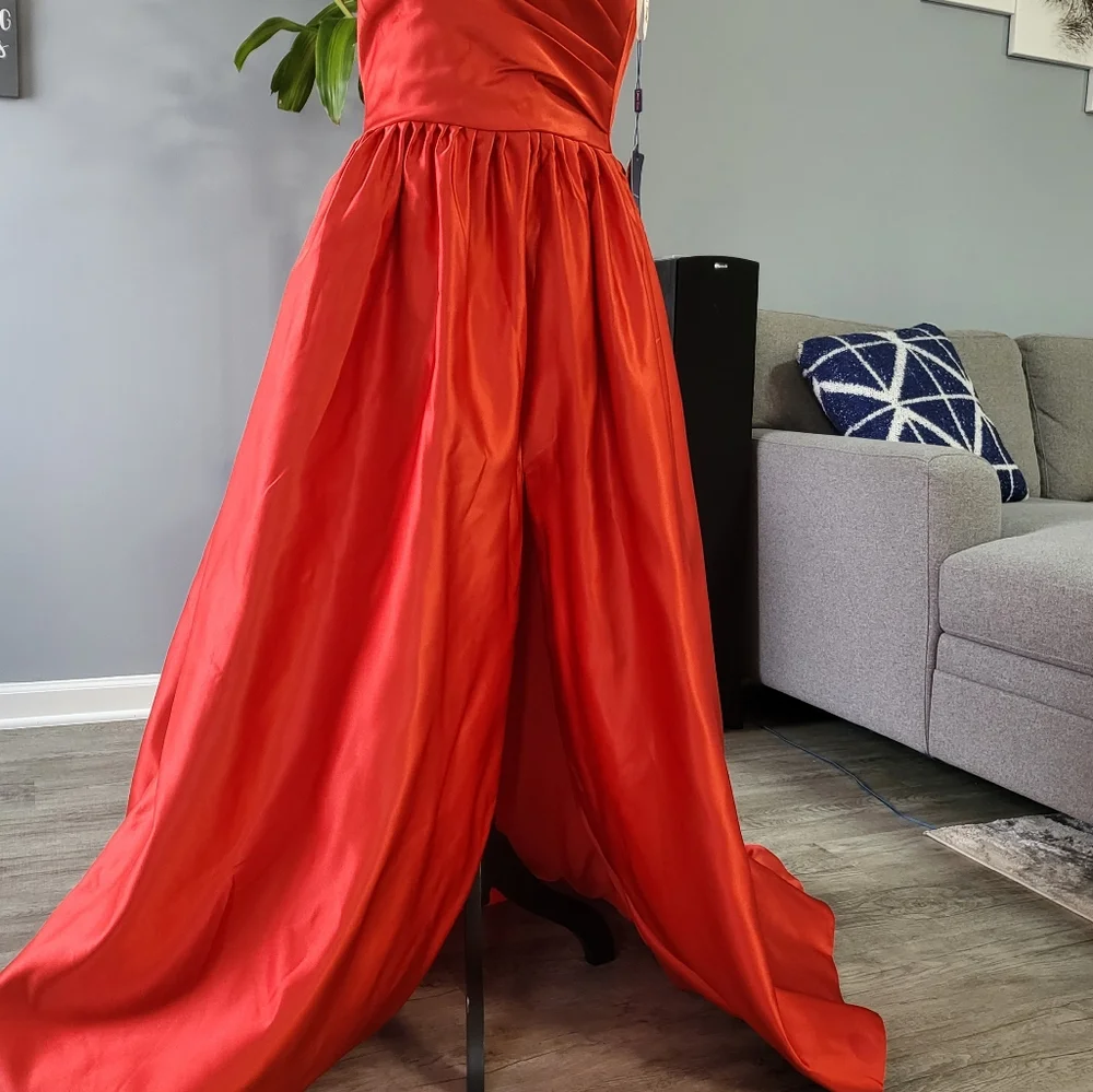 Red Prom Wedding Dress - Picture 3 of 12